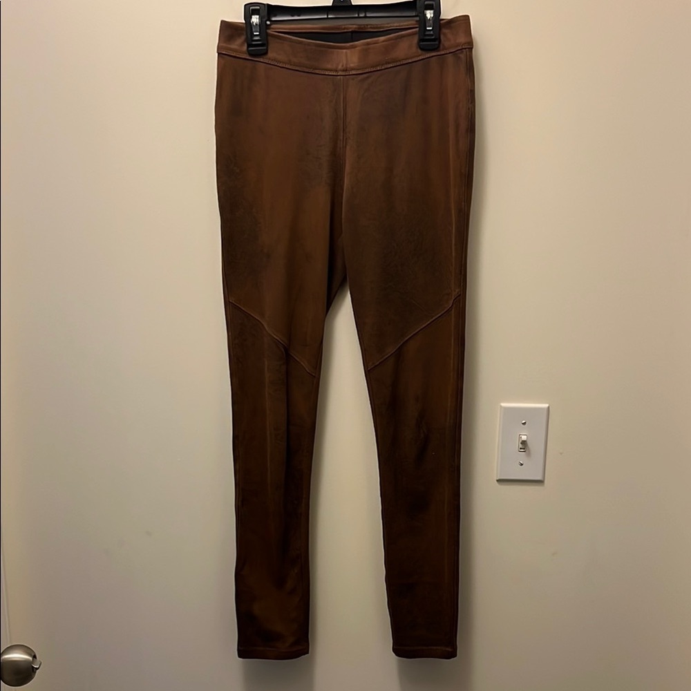 Free people Brown Faux suede Leggings size 24